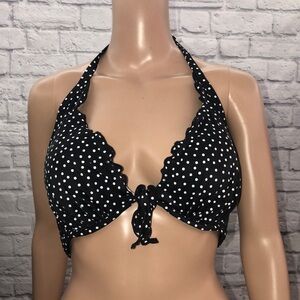 Victoria's Secret Black and White Halter Bikini